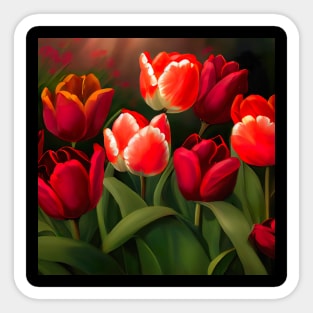 Tulip buquet Sticker